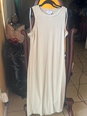Cute Summer Calvin Klein Beige Maxi Dress !!